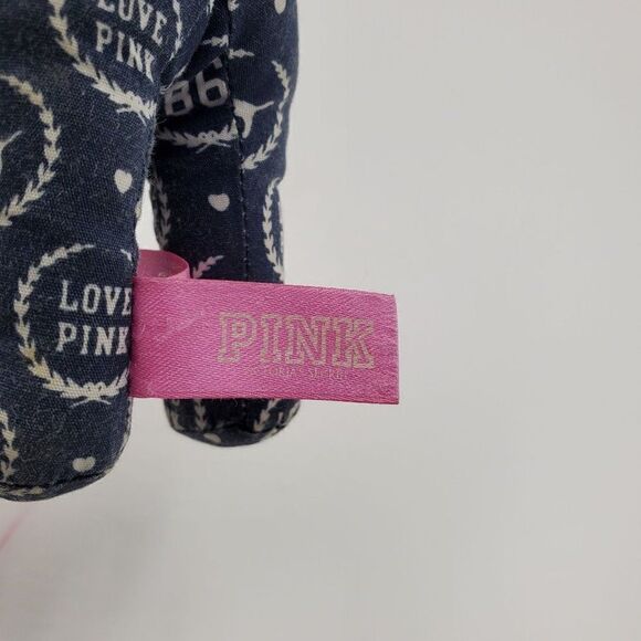 Victoria's Secret Pink Mini Dog Plush Blue & White Logo - Picture 7 of 7